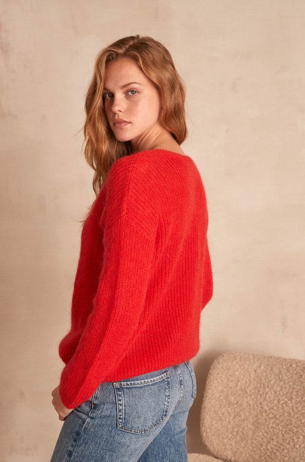 PADDY RED CARDIGAN