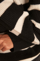 ALVIN BLACK WOOL JUMPER