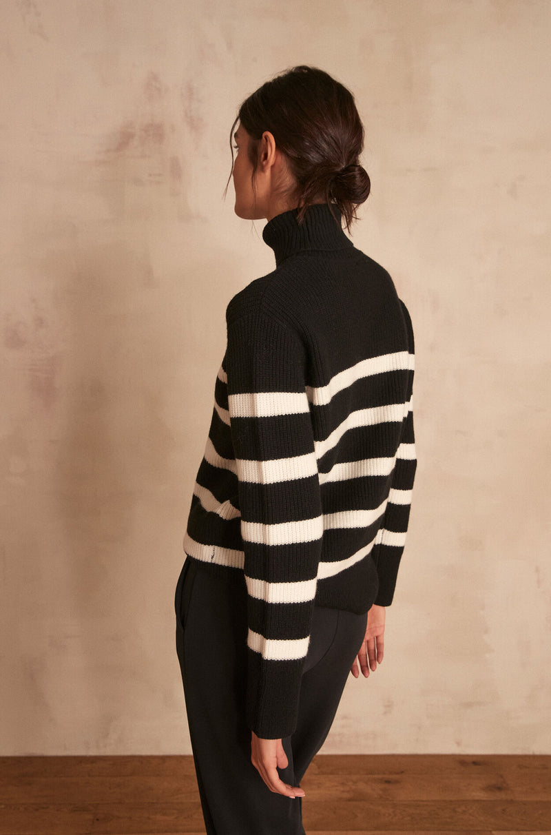 ALVIN BLACK WOOL JUMPER